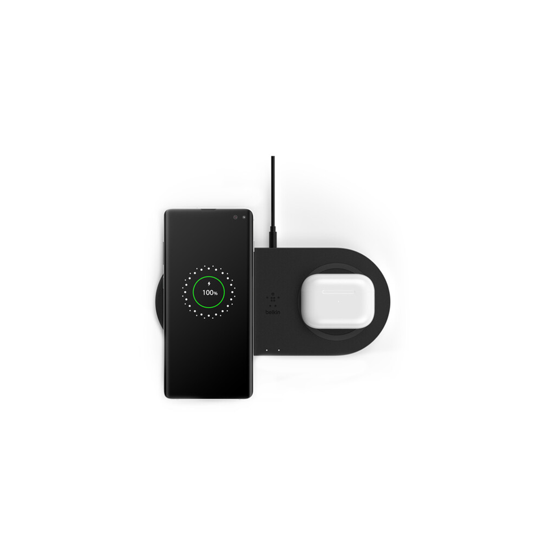 قاعدة الشحن اللاسلكي Belkin BOOST CHARGE Dual 10W - أسود قاعدة الشحن اللاسلكي Belkin BOOST CHARGE Dual 10W - أسود